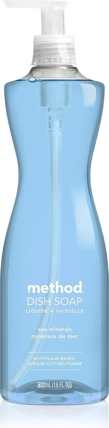 Method Dish Soap, Sea Minerals Scent, Biodegradable Formula, 18 Fl Oz Pump Bottle