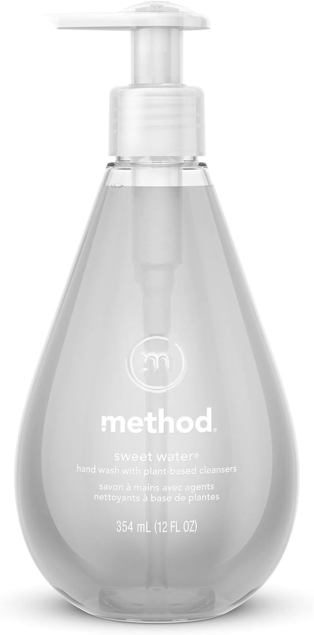 Method Gel Hand Wash, Sweet Water Scent, Paraben-Free Formula, 12 Fl Oz Pump Bottle
