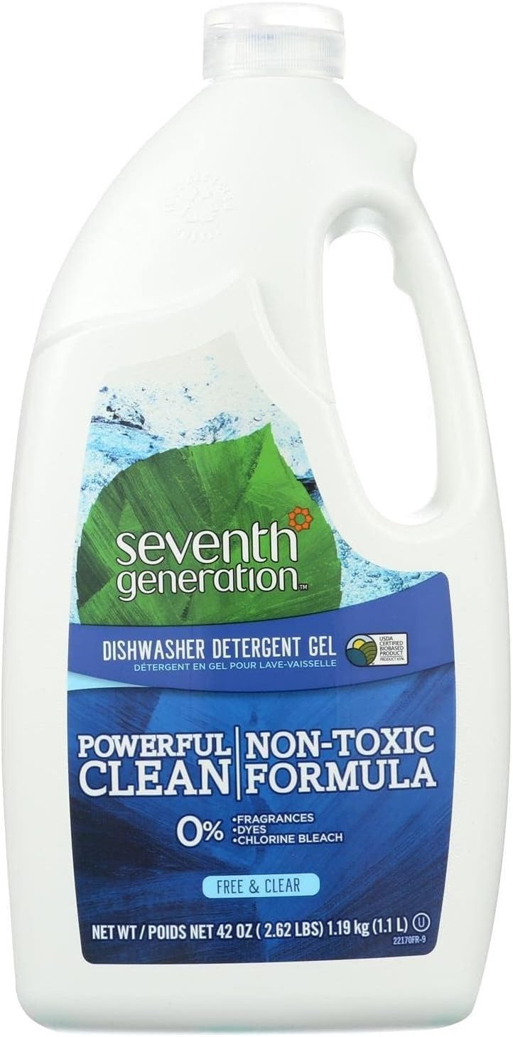 Seventh Generation Dish Liquid, Free & Clear, Fragrance Free, Plant-Based, 25 Fl Oz Bottle